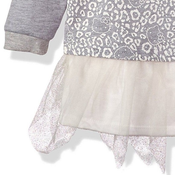 Robe Hello Kitty à Capuche Avec Perles Et Paillettes - Taille L En Coton 100% - Occasion Très Bon état